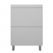 Тумба под раковину Style Line Манхэттен ЛС-00002377 60 2 ящика Plus белый матовый