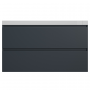 Тумба под раковину Style Line Манхэттен ЛС-00002357 100 2 ящика Plus графит