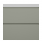 Тумба с раковиной Style Line Манхэттен ЛС-00002367/СС-00002467 60 2 ящика Plus олива/белый