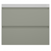 Тумба с раковиной Style Line Манхэттен ЛС-00002364/СС-00002466 70 2 ящика Plus олива/белый