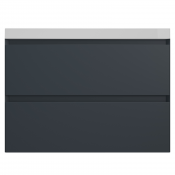 Тумба под раковину Style Line Манхэттен ЛС-00002360 80 2 ящика Plus графит