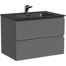 Тумба с раковиной Sancos Folk FL70GS/CN7007MB 70 grey soft
