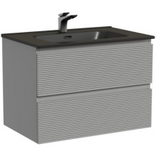 Тумба с раковиной Sancos Folk FL70ES/CN7007MB 70 ergraut soft