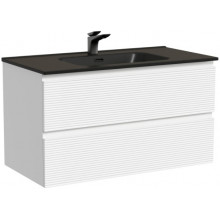 Тумба с раковиной Sancos Folk FL90W/CN7002MB 90 bianco