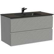 Тумба с раковиной Sancos Folk FL90ES/CN7002MB 90 ergraut soft