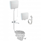 Видуар КОМФОРТ 030134 со смывным бачком  (пластик), бачком дез.р-ра (пластик), педалью, смесителем