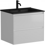 Тумба с раковиной Sancos Cento CN60W/CN7001MB 60 белый