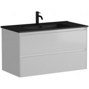 Тумба с раковиной Sancos Cento CN90W/CN7002MB 90 белый