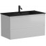 Тумба с раковиной Sancos Cento CN90W/CN7002MB 90 белый