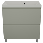 Тумба под раковину Style Line Манхэттен ЛС-00002373/СС-00002475 80 2 ящика Plus олива/жасмин