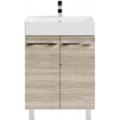 Тумба с раковиной Vod-ok Мальта 60 дубослив ореховый светлый 3445