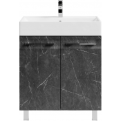 Тумба под раковину Vod-ok Мальта 70 мрамор графит софт тач 4044-3