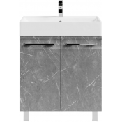 Тумба под раковину Vod-ok Мальта 70 мрамор серый