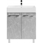 Тумба под раковину Vod-ok Мальта 70 мрамор белый софт тач 4044-2