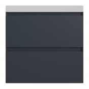 Тумба с раковиной Style Line Манхэттен ЛС-00002366/СС-00002467 60 2 ящика Plus графит/белый