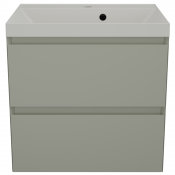 Тумба с раковиной Style Line Манхэттен ЛС-00002367/СС-00002468 60 2 ящика Plus олива/жасмин