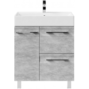 Тумба с раковиной Vod-ok Мальта 70 L с ящиками горный камень