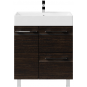 Тумба с раковиной Vod-ok Мальта 70 L с ящиками палисандр