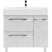 Тумба под раковину Vod-ok Мальта 90 R белый камень