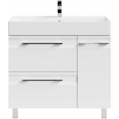 Тумба под раковину Vod-ok Мальта 90 R белый глянец