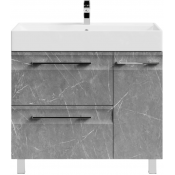 Тумба под раковину Vod-ok Мальта 90 R мрамор серый