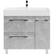 Тумба под раковину Vod-ok Мальта 90 R мрамор белый