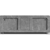 Экран-купе под ванну Vod-ok Хит 150 мрамор серый софт тач 4044-1