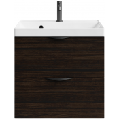 Тумба c раковиной Vod-ok Марко 60 черный/палисандр