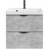 Тумба под раковину Vod-ok Марко 60 черный/горный камень 57807