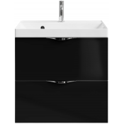 Тумба под раковину Vod-ok Марко 60 хром/черный глянец