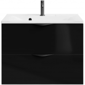 Тумба под раковину Vod-ok Марко 75 черный/черный глянец