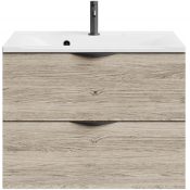 Тумба под раковину Vod-ok Марко 75 черный/дубослив ореховый светлый 3445