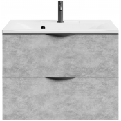 Тумба c раковиной Vod-ok Марко 75 черный/горный камень 57807