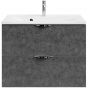 Тумба под раковину Vod-ok Марко 75 хром/серый камень