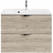 Тумба c раковиной Vod-ok Марко 75 хром/ореховый дубослив светлый