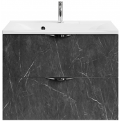 Тумба c раковиной Vod-ok Марко 75 хром/мрамор графит софт тач 4044-3