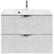 Тумба c раковиной Vod-ok Марко 75 хром/белый камень