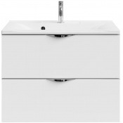 Тумба под раковину Vod-ok Марко 75 хром/белый глянец