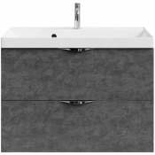 Тумба под раковину Vod-ok Марко 80 хром/серый камень