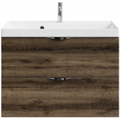 Тумба c раковиной Vod-ok Марко 80 хром/дуб крымский коричневый 131005-9005