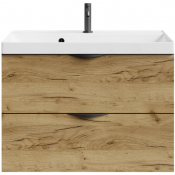 Тумба под раковину Vod-ok Марко 80 черный/дуб тортуга