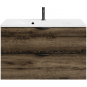 Тумба c раковиной Vod-ok Марко 90 черный/дуб крымский коричневый 131005-9005