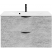 Тумба под раковину Vod-ok Марко 90 черный/горный камень 57807
