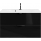Тумба под раковину Vod-ok Марко 90 черный/черный глянец