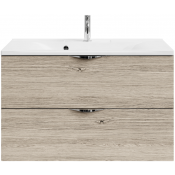 Тумба под раковину Vod-ok Марко 90 хром/дубослив ореховый светлый 3445