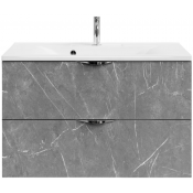 Тумба под раковину Vod-ok Марко 90 хром/мрамор серый