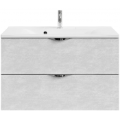 Тумба под раковину Vod-ok Марко 90 хром/белый камень 57805