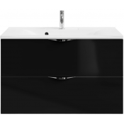 Тумба под раковину Vod-ok Марко 90 хром/черный глянец