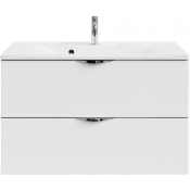 Тумба под раковину Vod-ok Марко 90 хром/белый глянец
