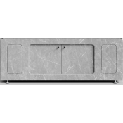 Экран-купе для ванны Vod-ok Лидер 150 мрамор белый софт тач 4044-2